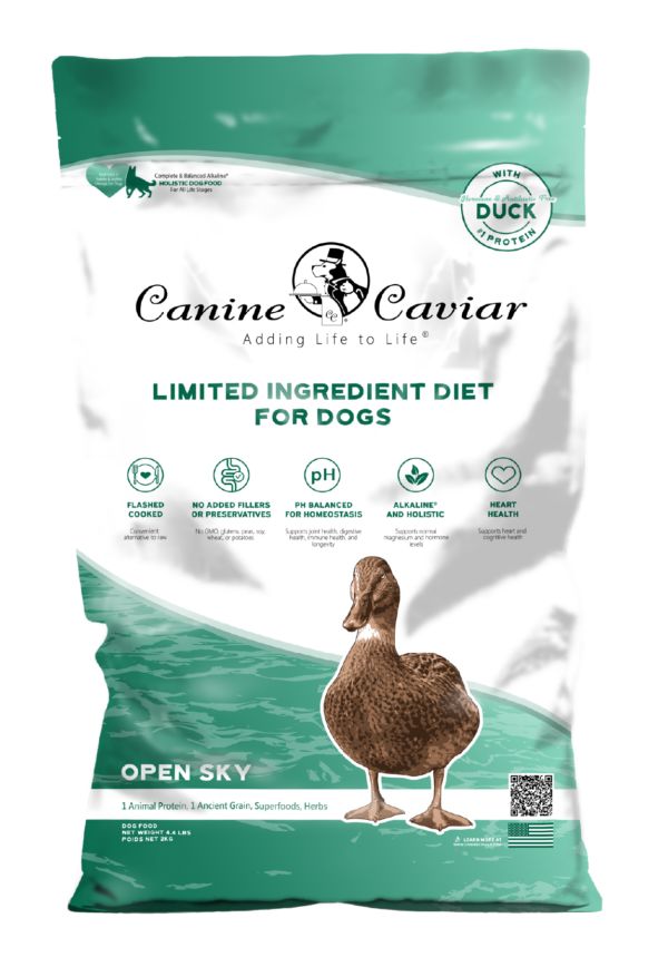 Canine Caviar Open Sky Grain-Free All Life Stages Duck Dry Dog Food - 22 lb Bag