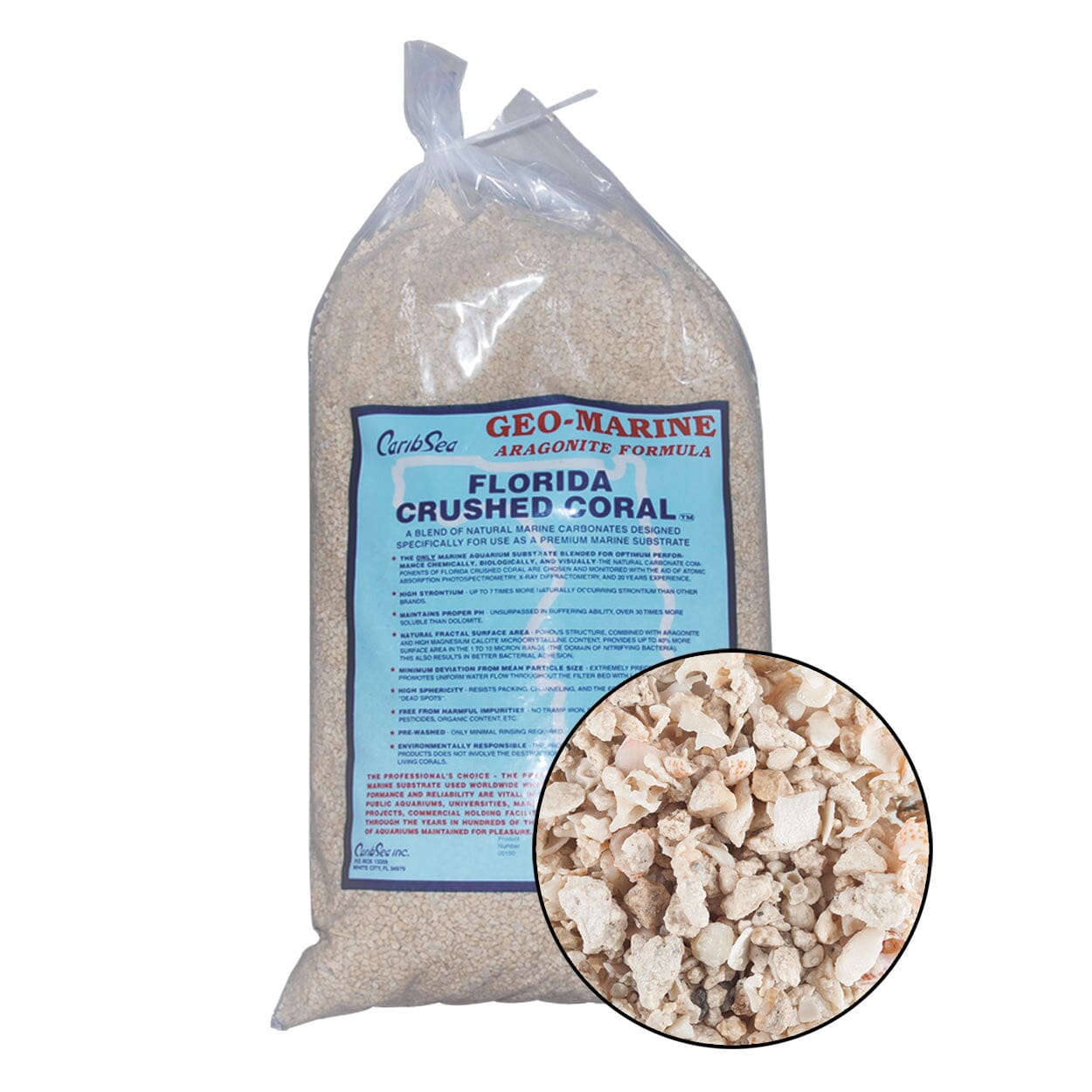 CaribSea Geo-Marine Florida Crushed Coral - 40 lb  