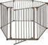 Carlson Pet Convertible Metal Yard Pet Playpen and Gate - White - L: 29-52" X W: 2" X H: 32"  