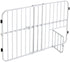 Carlson Pet Expandable Metal Pet Gate with 8X8" Pet Door -White - L: 26-30" X W: 2" X H: 24"  