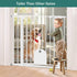 Carlson Pet Extra-Tall Walk-Through Metal Pet Gate with 10X7" Door - White - L: 29-52" X W: 2" X H: 41"  