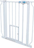 Carlson Pet Extra-Wide Walk-Through Metal Pet Gate with 10X7" Door - White - L: 29-52" X W: 2" X H: 30"  