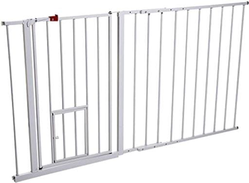 Carlson Pet Maxi Walk-Through Metal Pet Gate with 10X7" Door - White - L: 37-60" X W: 2" X H: 30"  