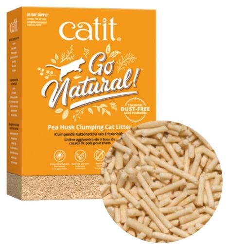 Catit Go Natural Plant-Based Pea Husk Vanilla Scented Clumping Cat Litter - 12.3 Lbs Default Title