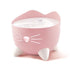 Catit PIXI Ergonomic Cat Water Drinking Fountain with Water Indicator - 2.5 Ltr Light Pink