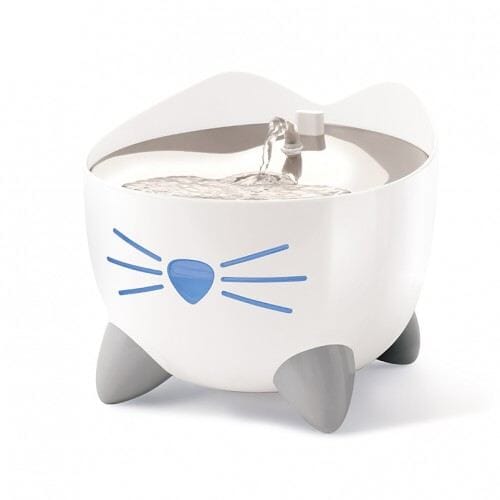 Catit PIXI Smart Wifi Stainless Steel Cat Drinking Fountain with LED and UV Clarifier - White - 2.5 Ltr Default Title