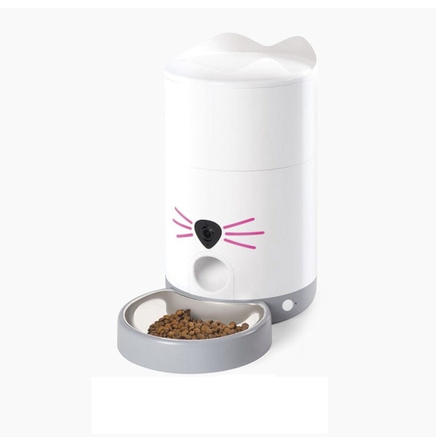Catit PIXI Vision Smart Wifi 2-Way Audio and Camera Automatic Cat Feeder - 2.6 Lbs Food Capacity Default Title