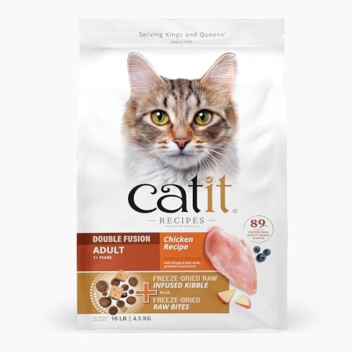 Catit Recipes Double-Fusion High-Protein Chicken Recipe Adult Freeze-Dried Raw Dry Cat Food - 10 Lbs Default Title