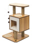 Catit Vesper Low Base Two-Level Furniture Cat Tree - Walnut - L:18 X W:18 X H:23 Inches
