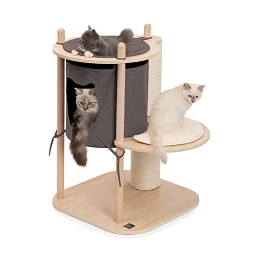 Catit Vesper Treehouse Two-Level Furniture Cat Tree - Small - L:23.2 X W:22.6 X H:34 Inches Default Title