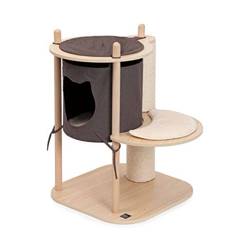Catit Vesper Treehouse Two-Level Furniture Cat Tree - Small - L:23.2 X W:22.6 X H:34 Inches