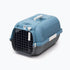 Catit Voyageur Hardshell Cat Carrier with Airsift Box Blue and Gray Medium - L:22 X W:14.8 X H:12 In