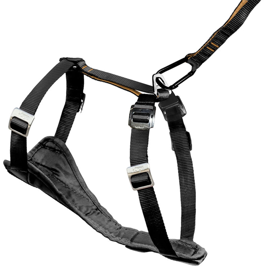 Kurgo Tru-Fit Quick-Release No-Pull Tether Smart Dog Harness - Black