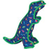 The Worthy Dog Dinosaur Patterned Squeak Nylon and Plush Dog Toy