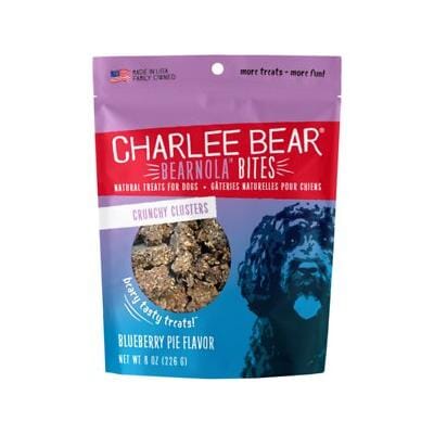 Charlee Bear Bearnola Bites Soft and Chewy Dog Treats - Blueberry Pie - 8 Oz