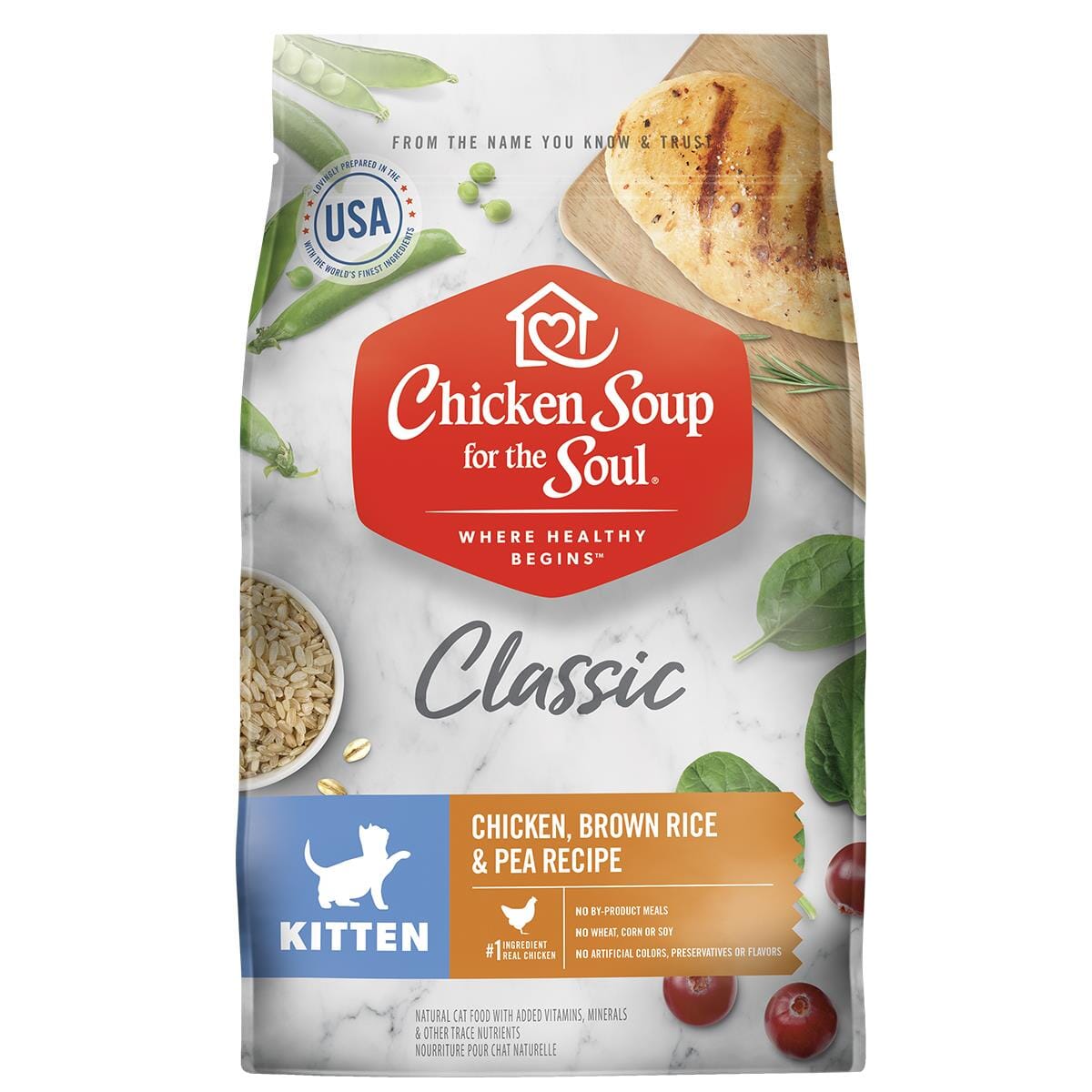 Chicken Soup for the Soul Chicken and Brown Rice Dry Cat Food - 4.5 Lbs  