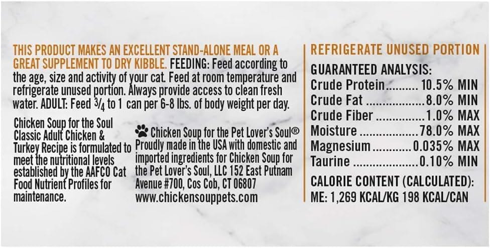 Chicken Soup for the Soul Chicken and Gravy Canned Cat Food - 5.5 Oz - Case of 24  