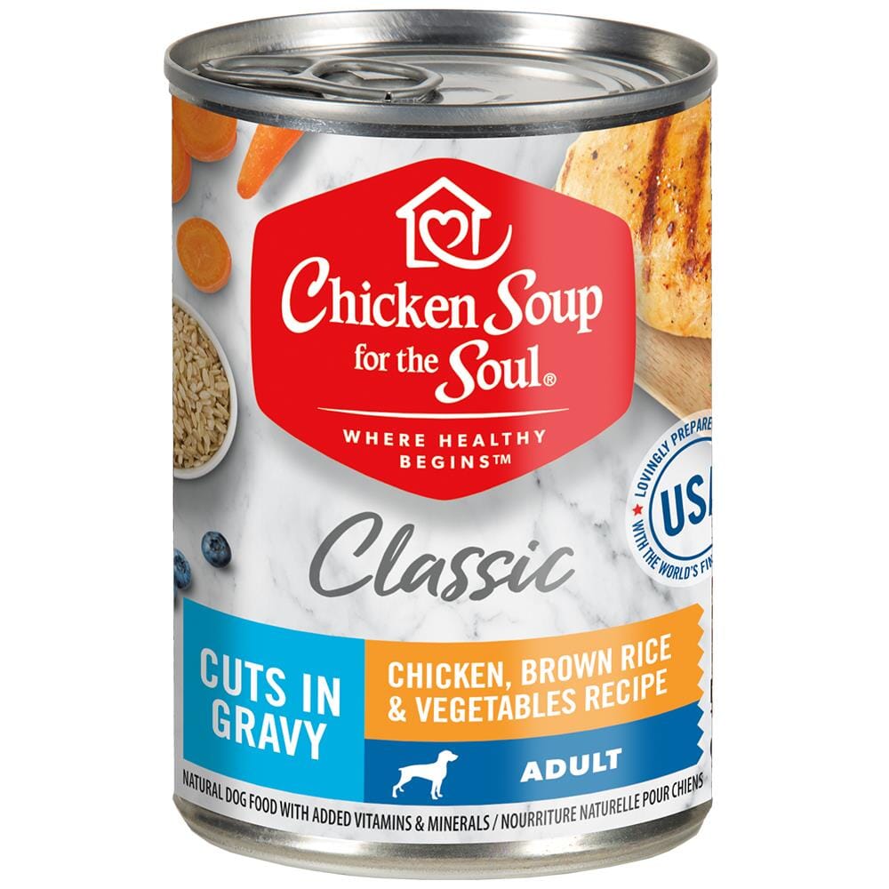 Chicken Soup for the Soul Chicken Brown Rice and Vegetables Canned Dog Food - 13 Oz - Case of 12  