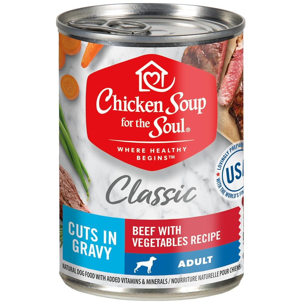 Chicken Soup for the Soul Classic Beef and Vegetables Canned Dog Food - 13 Oz - Case of 12  