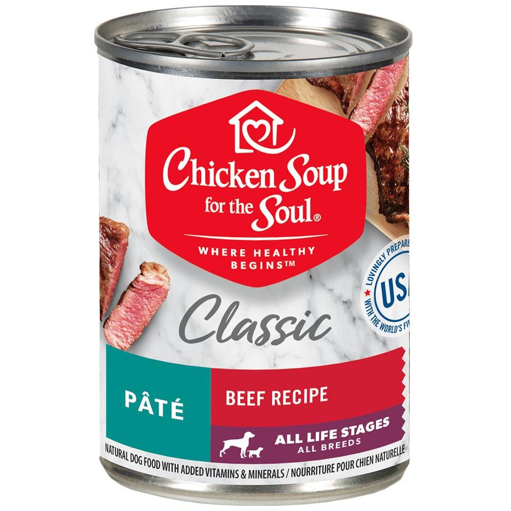 Chicken Soup for the Soul Classic Beef Pate Canned Dog Food - 13 Oz - Case of 12  