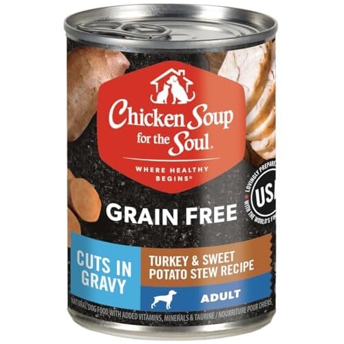 Chicken Soup for The Soul Grain-Free Adult Turkey Sweet Potato Stew Canned Dog Food - 13 Oz - Case of 12 Default Title