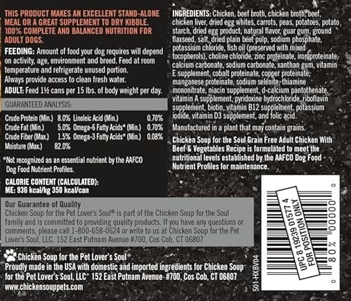 Chicken Soup for The Soul Grain-Free Adult Turkey Sweet Potato Stew Canned Dog Food - 13 Oz - Case of 12