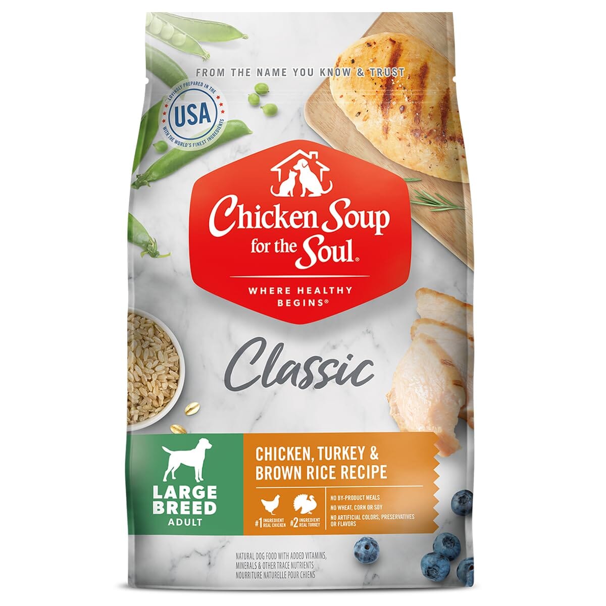 Chicken Soup for the Soul Large-Breed Puppy Chicken Turkey and Brown Rice Dry Dog Food - 13.5 Lbs  