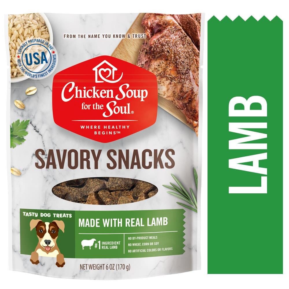 Chicken Soup for the Soul Savory Snacks Lamb Soft and Chewy Dog Treats - 6 Oz - 6 Pack  