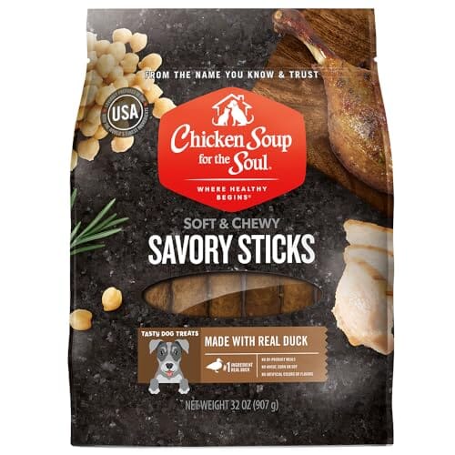 Chicken Soup for the Soul Savory Sticks Beef Soft and Chewy Dog Treats - 5 Oz - Case of 8  