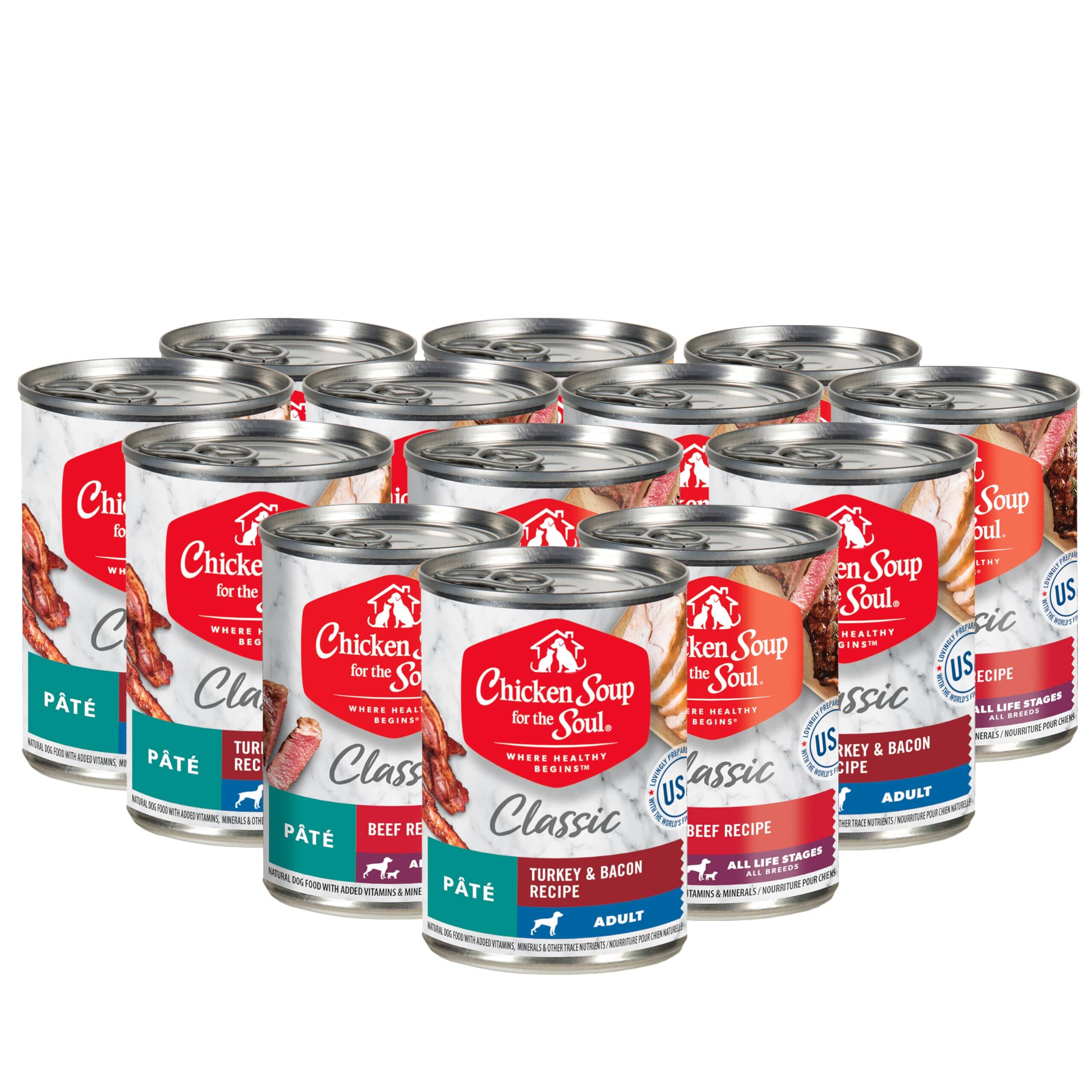 Chicken Soup for the Soul Turkey and Bacon Canned Dog Food - 13 Oz - Case of 12  