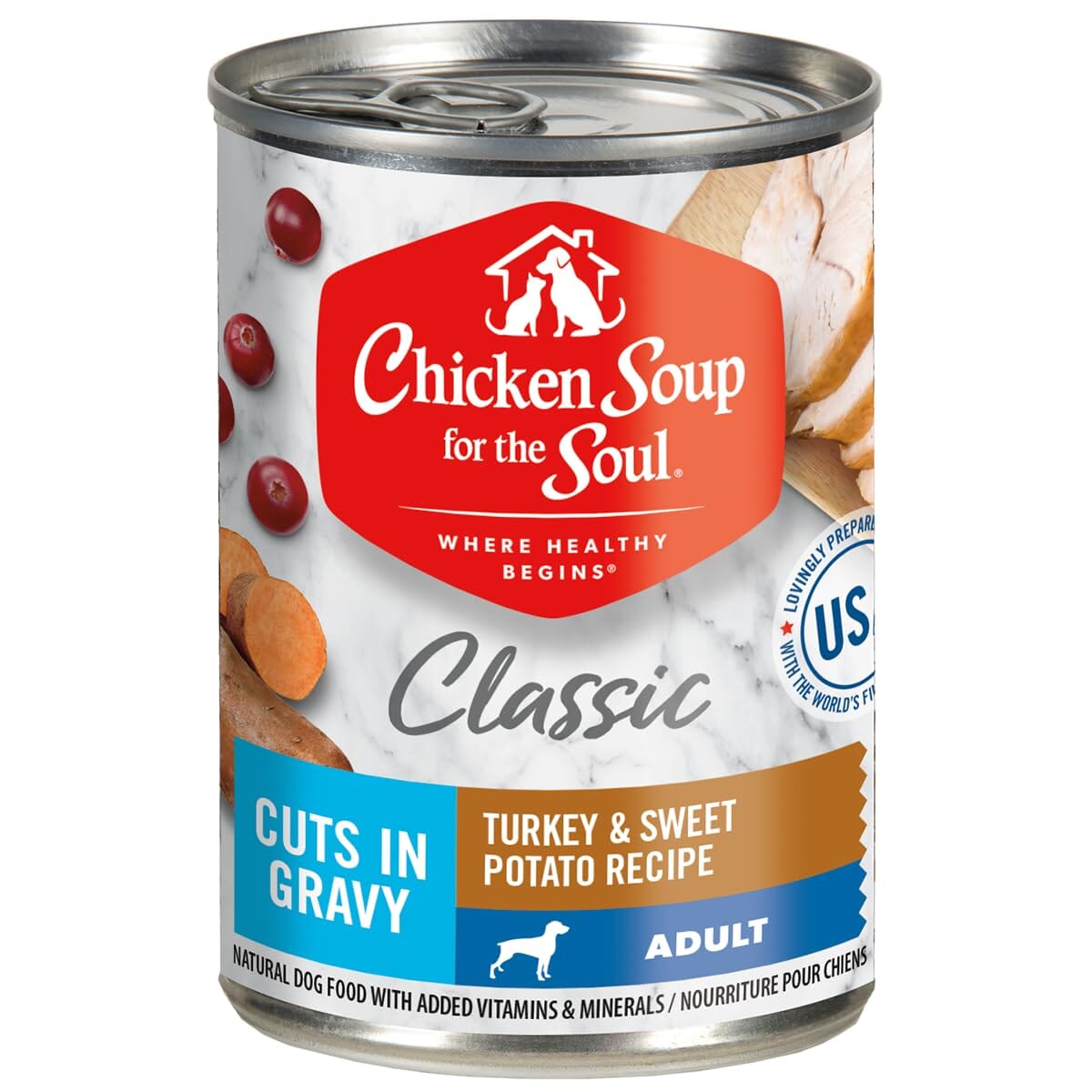 Chicken Soup for the Soul Turkey and Sweet Potato Canned Dog Food - 13 Oz - Case of 12  