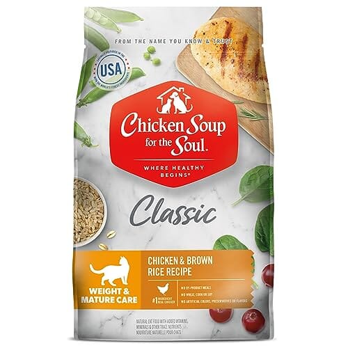 Chicken Soup for the Soul Weight Care and Mature Adult Dry Cat Food - 4.5 Lbs  