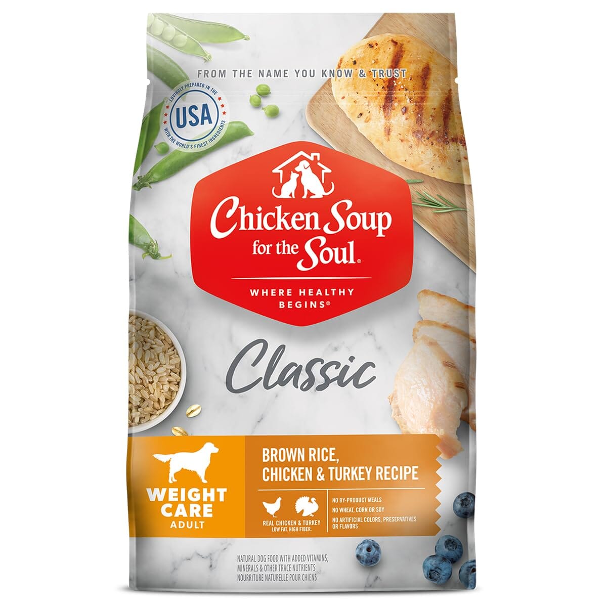 Chicken Soup for the Soul Weight Care Chicken Turkey and Brown Rice Dry Dog Food - 13.5 Lbs  