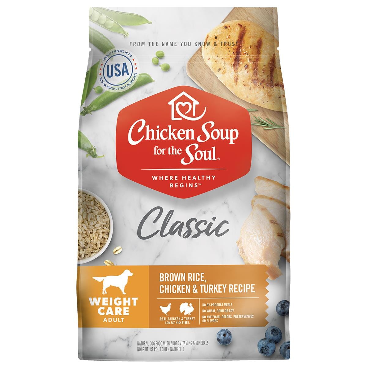 Chicken Soup for the Soul Weight Care Chicken Turkey and Brown Rice Dry Dog Food - 13.5 Lbs  