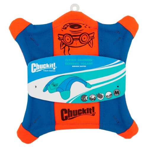 Chuckit! Flying Squirrel Glow-in-the-Dark Fetch Floating Dog Toy - Medium - Assorted Color Default Title