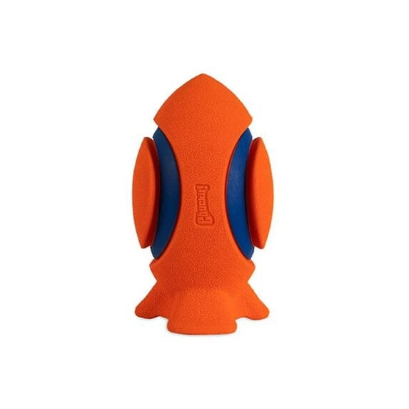Chuckit! Kickoff Interactive Kick and Fetch Football Rubber Dog Toy
