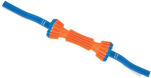 Chuckit! Petmate Rugged Bumper Fetch and Tug TPR and Nylon Floating Dog Toy Small - 11.8 Inch