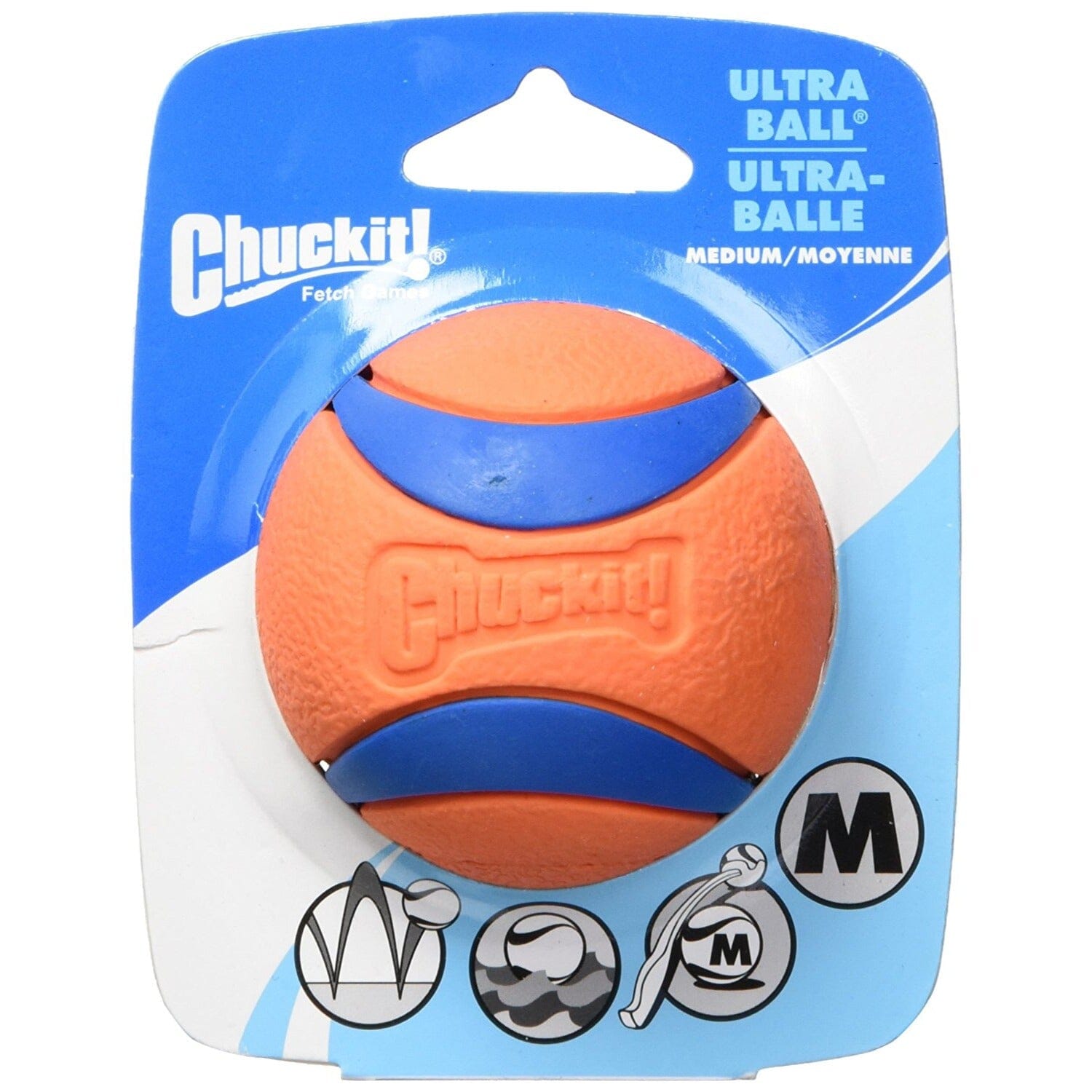 Chuckit! Petmate Ultra Ball Bounce and Floating Fetch Foam and Rubber Dog Toy Medium - 2.5 Inch