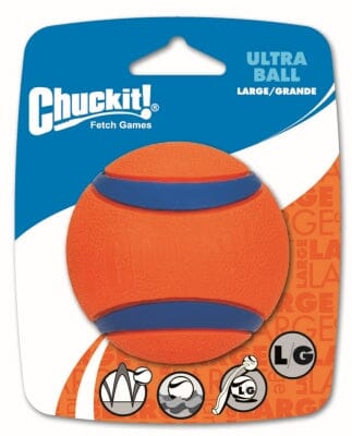 Chuckit! Petmate Ultra Ball Bounce and Floating Fetch Foam and Rubber Dog Toy Large - 3 Inch