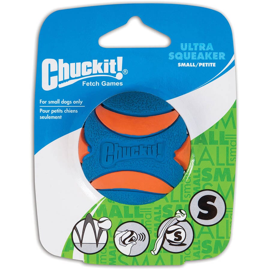 Chuckit! Ultra-Squeaker Ball Bounce and Fetch Dog Toy Small