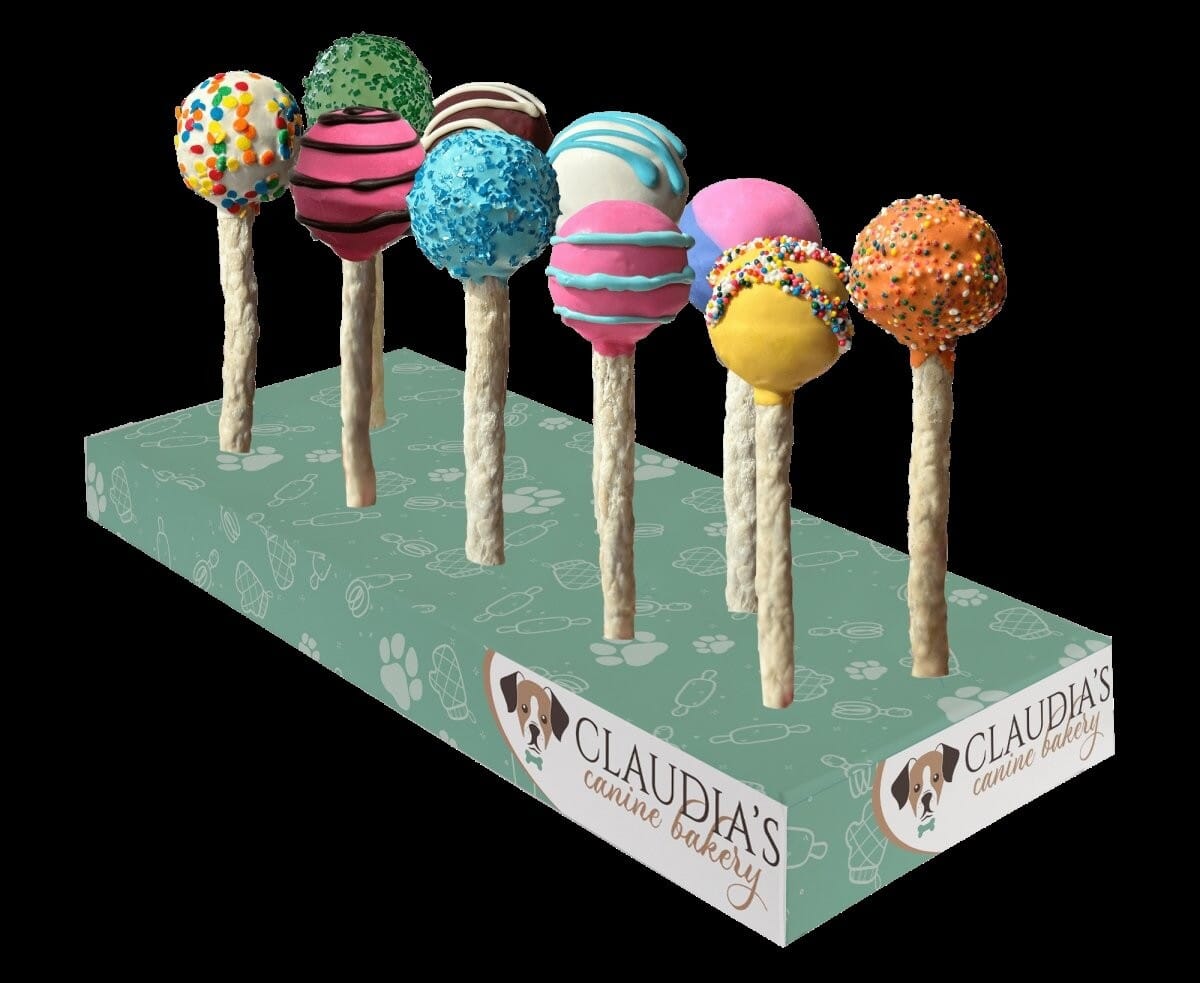 Claudia's Canine Bakery Everyday Cake Pops Biscuit Dog Treats - 10 Count Default Title