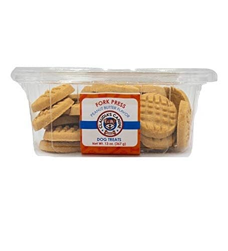 Claudia's Canine Bakery Fork Pressed Peanut Butter Dog Biscuits - Large - 13 Oz - 9 Pack Default Title