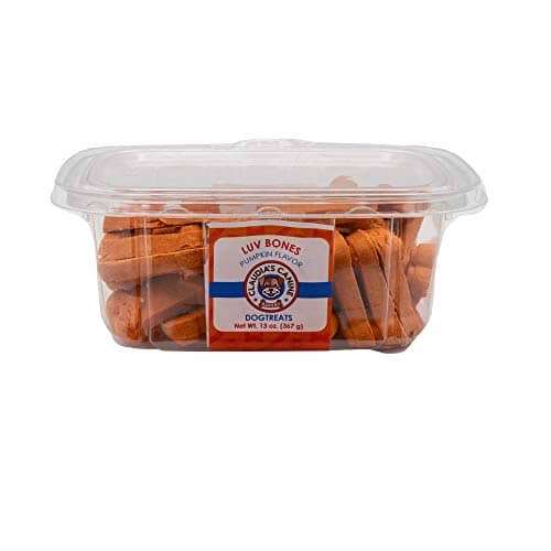 Claudia's Canine Bakery Luv Bones Pumpkin Biscuit Dog Treats - Large - 14 Oz - 9 Pack Default Title