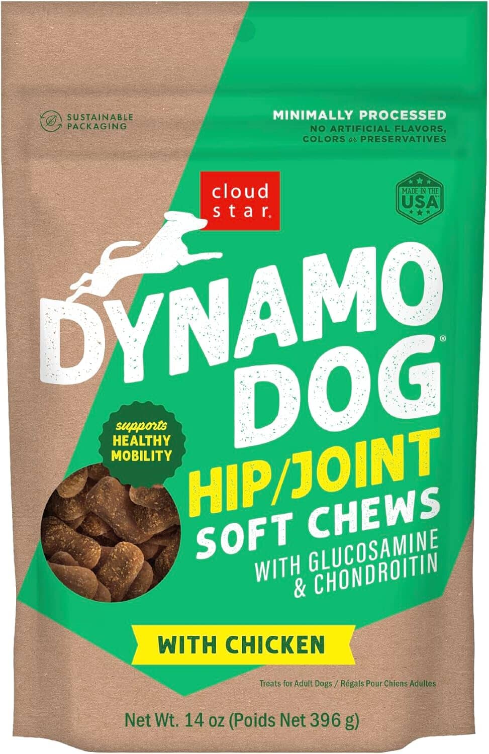 Cloud Star Grain-Free Hip & Joint Soft and Chewy Dog Treats - Chicken