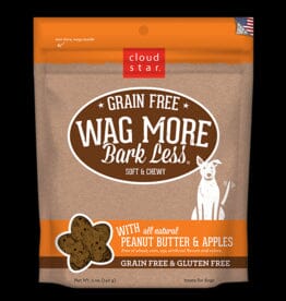 Cloud Star Wag More Bark Less Grain-Free Chewy Treats with Peanut Butter Soft and Chewy Dog Treats - 20 oz Bag