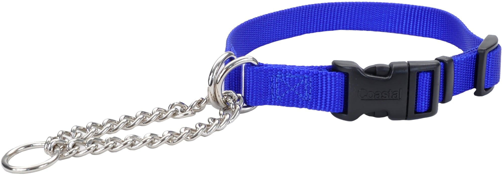 Coastal Adjustable Check Training Dog Collar with Buckle Blue Extra Large - L:22-29 X W:1 Inch