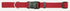Coastal Adjustable Plastic Tuff-Buckle Nylon Dog Collar Red Med/Large - L:14-20 X W:1 Inch