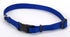 Coastal Adjustable Plastic Tuff-Buckle Nylon Dog Collar Blue Extra Small - L:8-12 X W:3/8 Inch