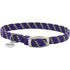 Coastal ElastaCat Reflective and Safety Stretchy Cat Collar with Reflective Charm - L:10 X W: 3/8 Inch Purple