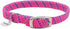 Coastal ElastaCat Reflective and Safety Stretchy Cat Collar with Reflective Charm - L:10 X W: 3/8 Inch Pink